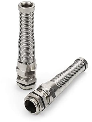 SRJQXH 2 pezzi Pressacavi Impermeabili PG7, IP68 Pressacavo Elettrico, Pressacavi Antipolvere in Ottone M12, Cavo anti-rottura Pieghevole, Adatto per Connettori per Cavi da 3-6,5 mm