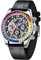 Pagani Design Herren Automatikuhr Diamant Regenbogen Automatik Mechanisch Wasserdicht Edelstahl Chronograph Skelett Herren 40mm (Klebeband roter Kreis)
