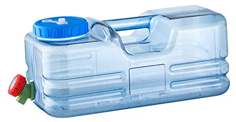 RuiDay Reservoir Eau Camping Car,Portable Bidon d'eau avec Poignée,Jerrican Alimentaire avec Robinet,Parfait pour Voyage, Camping, Barbecue, Pêche