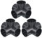 PATIKIL 50mm ID U-PVC Tubo Raccordi, 3pz 5 Vie Gomito Lato Uscita Mobili Grado Raccordi Tubo Connettore per Giardino Irrigazione Stoccaggio Telaio