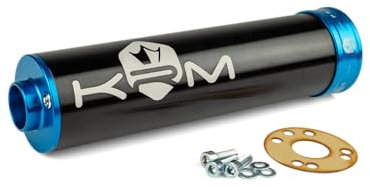 Endschalldämpfer KRM 90-110 schwarz - blau