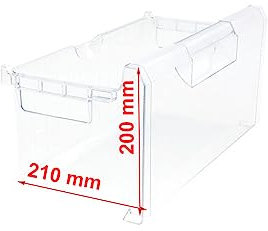 JCSPARES® - Cassetto Freezer 420 x 210 x 200 mm Compatibile Per Frigorifero Congelatore Bosch Siemens Neff