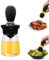 ANQIA 180ml 2 in 1 Olive Oil Dispenser Bottle for Kitchen Oil Dispenser with Silicone Brush Glass Oil Bottle for Cooking, BBQ, Frying, Baking, BBQ Pancake Black