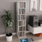 CIADAZ CD-Schrank, CD Regal, CD Ständer, DVD Regal, CD Rack, Regalständer, Regal Ständer, Betongrau 21x20x88 cm Spanplatte