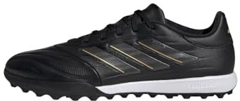 adidas COPA Pure II League Football Boots Turf, Core Black/Carbon/Gold Metallic, 6.5 UK