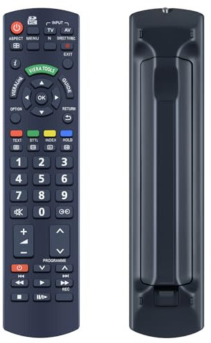 New Replacement N2QAYB000328 Remote Control for Panasonic, Compatible with TX-P37X10L TX-P37X10Y TX-P42C10B TX-P42C10E TX-L19C20B TX-L19C20BW TX-L19C20E TX-L19C20EW TX-L19X10B TX-L19X10BW