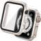 Tuocal 2 Stück Hard Hülle Kompatibel mit Apple Watch Series 6 / Serie 5 / Series 4 SE / 40mm HD PC Vollständige Abdeckung Schutz mit Schutzfolie Cover Case Glas Schutzhülle für iWatch 40mm
