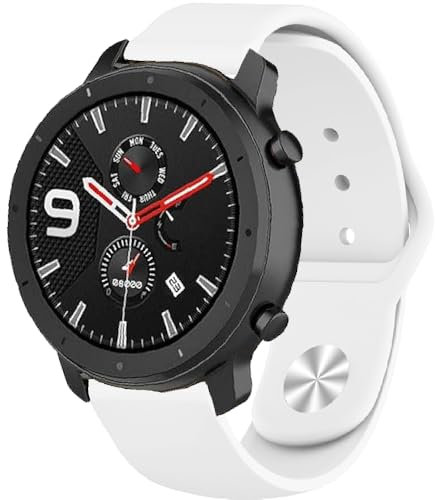 FYISWHO Pulsera de Repuesto Silicona para Ticwatch E3 / E/GTH, 20mm Deporte Brazalete Correa para Coros Pace 2 / Apex 2 / Apex 42mm