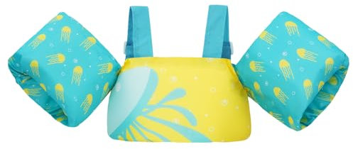 Gogokids Kinder Schwimmflügel Schwimmweste für Babys - Komfortable Schwimmhilfe mit Armbänder für Kinder von 2-6 Jahren,33-66lbs/15-30kg, Schwimmtraining Jacke mit Sicherheitsschnalle & Armärmeln