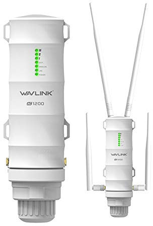 WAVLINK AC1200 Outdoor Wireless Access Point, Dual Band 1167Mbps Weatherproof Access Point support 60m Passive PoE, Gigabit Ethernet, 3 Modes, Flexible installation kit