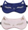 2 Stücke Augenmaske für Schlafen, Verstellbare Seide Schlafmaske für Frauen und Kinder Soft Augen-Abdeckung Cartoon Katzen Herren Schlafbrille (Cyan, Rosa)