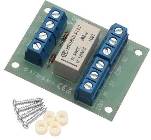 Bistabil 12V AC/DC Relais Platine Modul Karte Steuer Spannung 9-16V bis 2A Grün