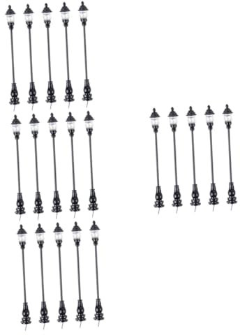 HEMOTON 20stücke Teiliges Miniatur Gartenlaternen Modell Für Sandtisch-Dekoration Warmweiß Geeignet Für Puppenhaus Und Mini-landschaftsprojekte Sicher Und Langlebig