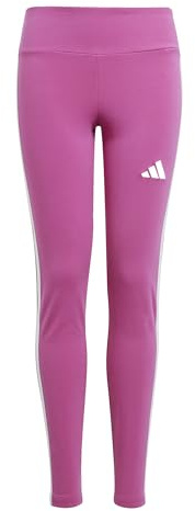 adidas Mädchen Essentials Leggings, semi Lucid Fuchsia/White, 13-14 Years
