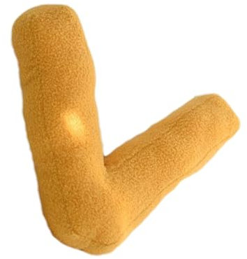 Kissen mit englischem Buchstaben, Kissen mit englischem Alphabet, vollständig gefüllt, weiches und bequemes Sofakissen, tragbares Kissen mit Buchstaben für Freunde der Familie