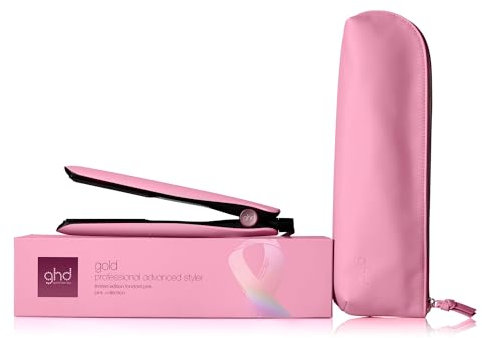 ghd gold pink - Plancha de pelo profesional para alisar, rizar y crear ondas, temperatura óptima de peinado 185ºC, tecnología dual-zone, edición limitada 2024, rosa