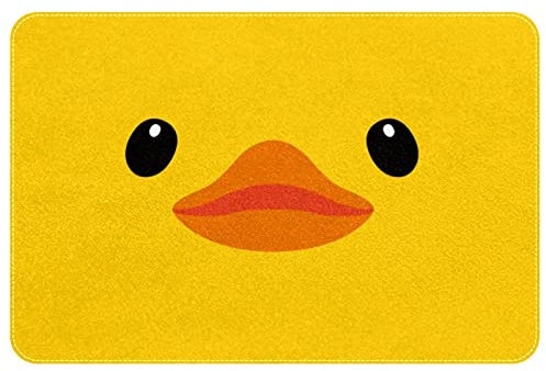 Fußmatte Süße Kleine Ente Duschvorleger Waschbar Türmatte rutschfest Badteppich Für Toilette Wohnzimmer Schlafzimmer 40x60cm