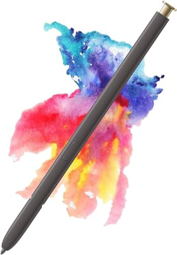 S24 Ultra S Pen Stylet de Rechange sans Bluetooth pour Samsung Galaxy S24 Ultra Toutes Les Versions S Pen(Jaune)