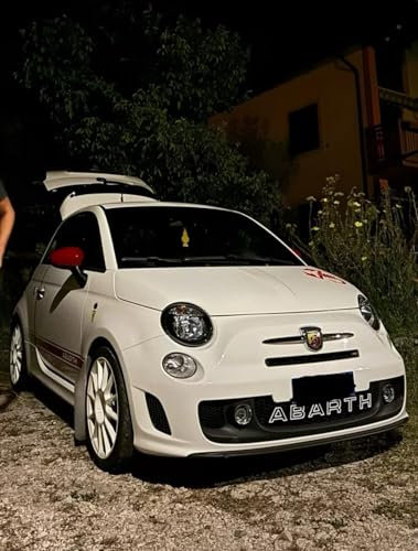 Scritta per griglia anteriore Abarth, lettere decorative per calandra auto, logo stampato in 3D Standard e Luxury (Standard, Oro)