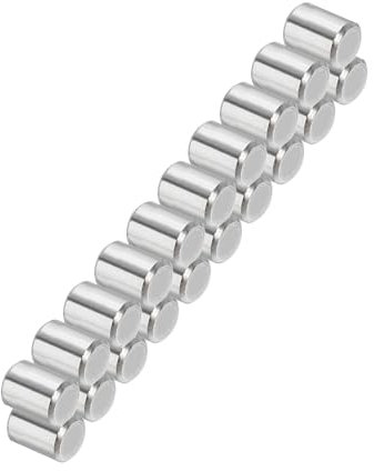 PATIKIL 20pz Assortimento Tasselli in 304 Acciaio Inox 5 x 5mm, Spina Centraggio Perni Metallo Cilindrica Perno Picchetti per Mensole Elementi per Posizione Componenti Fissaggio Mobili
