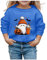 NaLatia Halloween Kostüm Baby Halloween Kostüm Damen Pullover Sweatshirt Kürbisse und Geister Drucken Langarm Rundhals Pulli Ohne Kapuze Halloween Druck Karneval Festival Horror Festlich