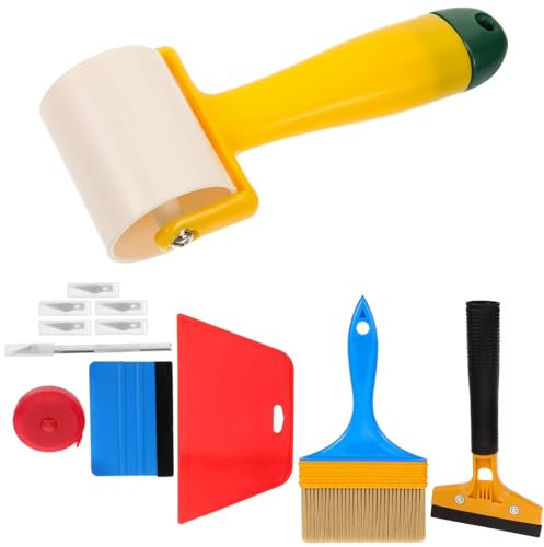 Hemobllo 12 Uds Herramientas De Papel Tapiz De Metal Kit De Aplicación De Papel Tapiz De Película De Ventana Abs Escurridor De Plástico