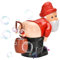 Santa Claus Bubble Maker, Automatische Furz Bubble Machine, Lustige Bubble Blowing Santa, Automatischer Weihnachtsmann Furz Bubble Maker mit Blinkenden Lichtern, Streich Geschenk für Kinder und