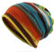 Damen Herren weiche und leichteLongbeanie Mütze – Slouch Jersey Gestreifte Beanie