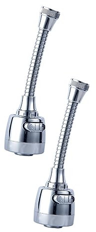 Hemobllo 2st Splash-extender Schlauchhahnanschluss Schwenken Gestell Erweitern Wasserspender Mit Wasserhahn Küchenhahnspray Bidet Lüfter Hoch Pavillon Streifen Silver Rostfreier Stahl