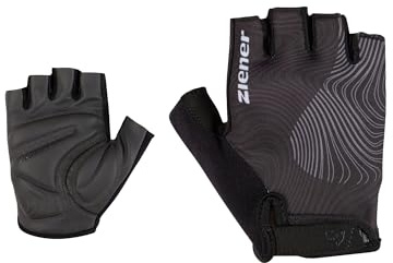 Ziener Damen CLENI Fahrrad-/Mountainbike-/Radsport-Handschuhe | Kurzfinger - atmungsaktiv/dämpfend, Black, 7,5
