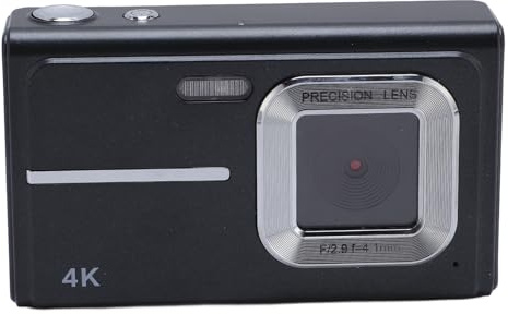 HD -Digitalkamera, Anti Shake Self Timer Support Compact Camera Auto Focus Focus Foto 2.4 -Inch Display 48MP Kamera (Black)