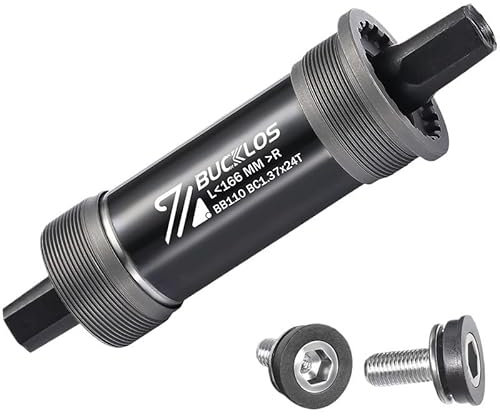 DONGLING Tretlager Vierkant-Tretlager 68 mm 80 mm 90 mm 100 mm 110 mm for Mountainbikes/Schnee-/Fatbikes Fahrrad-Tretlager Innenlager(110x166mm)