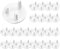 ASIRYVA 24 Pack Plug Socket Covers UK, Child Baby Plug Covers for Sockets UK, White, Secure Grip for Home & School Protection