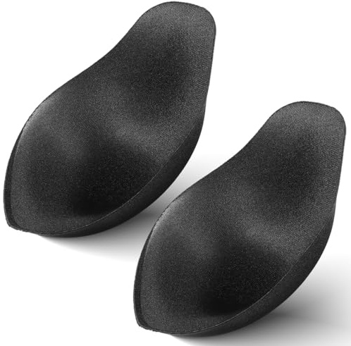 NOLITOY 2pcs Swimwear Pouch Pad Trunks for Swimming Surfing Briefs with Enhanced Bulge Support Black