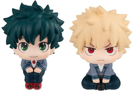Zhongkaihua MHA Midoriya Izuku Figur Bakugou Katsuki Look Up Anime PVC-Modell 10 cm Figur Zuhause Schreibtisch Auto Dekoration Ornament Geburtstagsgeschenk für Fans