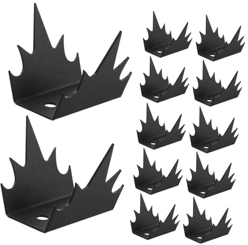 ifundom Metall Zaunspitzen Edelstahl Anti kletter Sicherheits spikes Robuste Gartenzaun Übersteigschutz Wetterbeständige Mauer Abwehr Effektiver Einbruchschutz für Außenbereiche