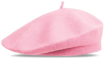 HMCEY Basco Francese Donna Uomo,Basco alla Francese Estivo,Cappello Parigino Elegante,French Beret,Berretto da Pittore Vintage,Cappello da Artista Classico,Cappellino Morbido Invernale Baschetto