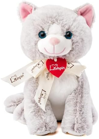Lumpin Kuscheltier Katze Jacqueline 25 cm Plüschspielzeug grau