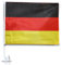 Relaxdays - Autofahne Deutschland Schwarz-Rot-Gold Unisex Patriotisch Banner Rechteckig Mastmontage Auto Freizeit Alle Gelegenheiten