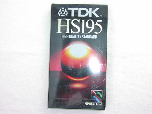 TDK HS 195, Hochwertige VHS Videokassette mit 195 Minuten Spielzeit