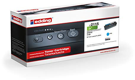 edding Toner EDD-2115 - Cyan - Reichweite 2700 Seiten - Ersetzt HP 312A (CF381A)