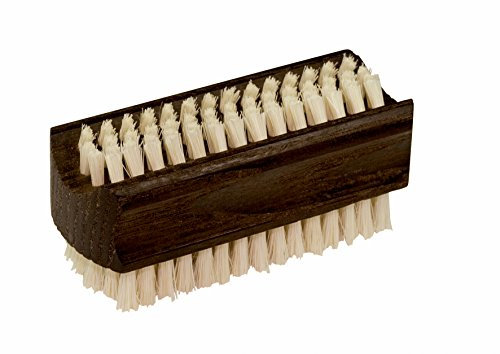 Nagelbürste aus geöltem Thermoholz, kräftige helle Naturborste