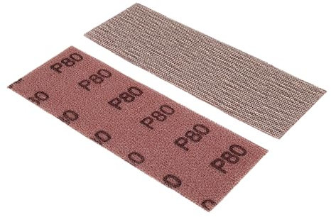 NTools SWS - Bande abrasive en maille, 70 x 200 mm, grain P80 | Bandes abrasives pour ponceuse | Patin rectangulaire pour ponceuse avec aspiration et cale à poncer