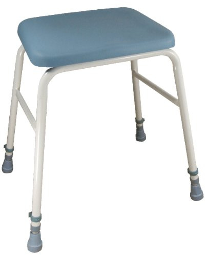 Aidapt Height Adjustable Perching Stool With Padded Seat For Elderly for Users with Limited Mobility