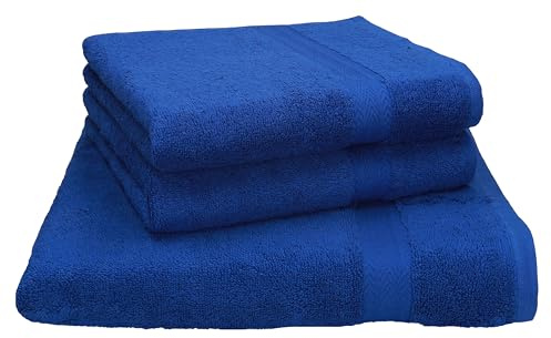 Betz 3 - TLG Saunatuch Set Strandtuch Saunatücher Liegetuch Handtuch Premium Frottee Farbe royal blau