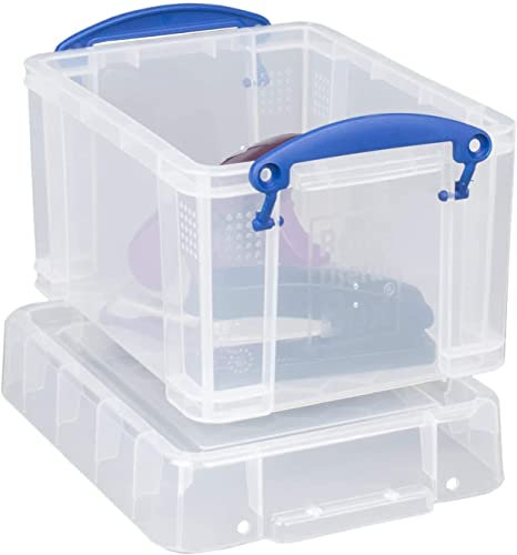 Really Useful 245 x 180 x 160mm 3L Box with Lid - Clear