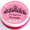 Prosecco Princess Cake Topper Personalised 7.5 (19cm) round (Icing)