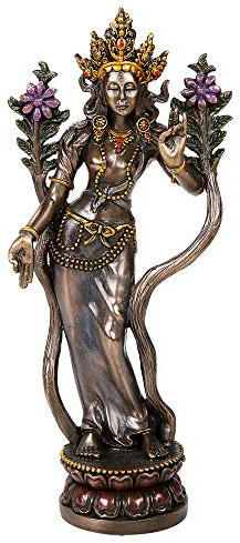 Pacific Trading Tara Goddess Female Bodhisattva Statue Figurine Buddhism Buddhist 8.25 Inch