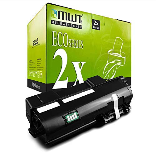 2X Kraft Office Supplies Toner kompatibel für Kyocera Ecosys ECOSYS P 2040 DW DN ersetzt TK-1160 TK1160 Schwarz
