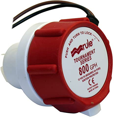 Rule 46dr Replacement Motor Cartridge F/tournament Series - 800gpm/12v Gallons Per Hour = 800 | Gallons Per Minut